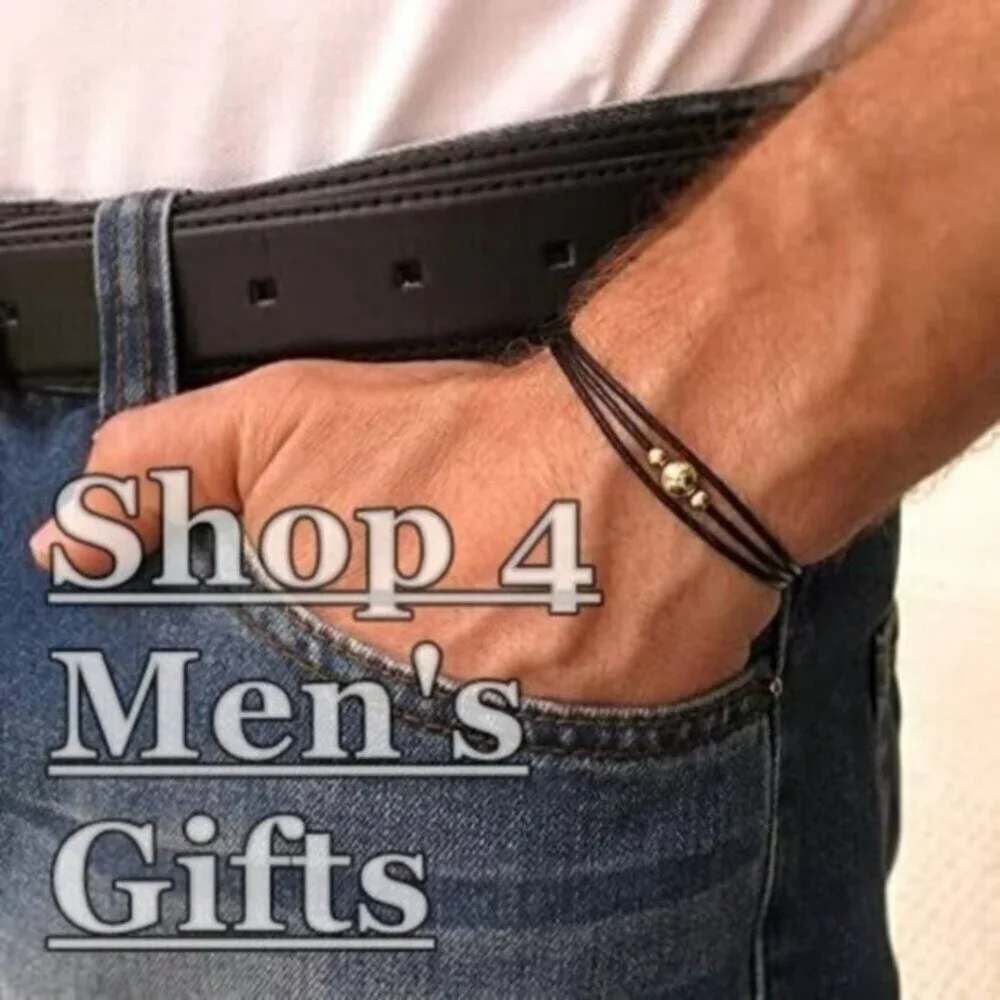 Man's Black Dumbell Bracelet! Exercise! Gym! Weight Lifting! Body Builder